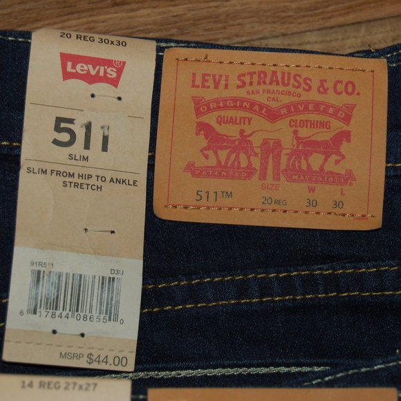 Levi's Big Boys 511 Slim Fit Jeans - Picture 5 of 8